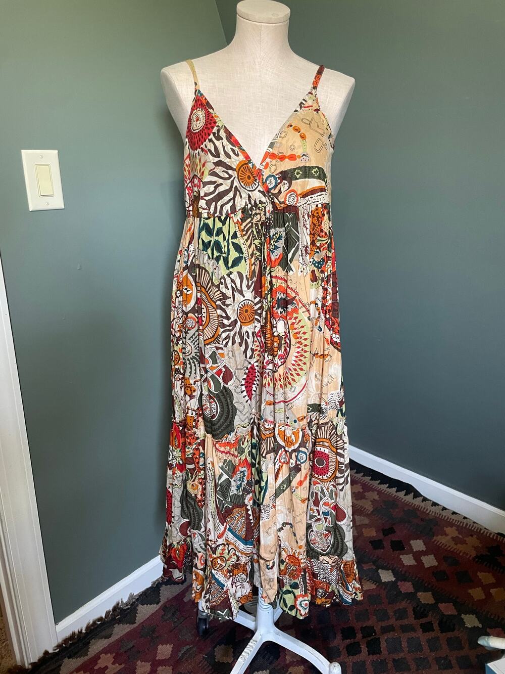 Vasna Desire Adjustable Strap Dress. Sz Small.